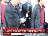 Manisa'da cami önünde 3 İranlı Kuran yakmaya kalkınca Cemaat linç etmek istedi