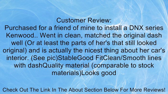 Metra 99-7609G Dash Kit for Infiniti I30/I35 2000-2004 (Grey) Review