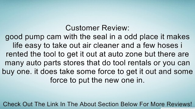 Dorman 300-940 Water Pump Pulley for Buick/Cadillac/Oldsmobile/Pontiac Review