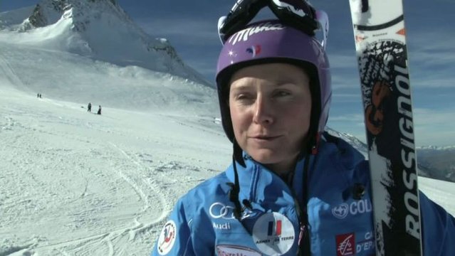 SKI - CM : Tessa Worley peaufine ses gammes à Tignes