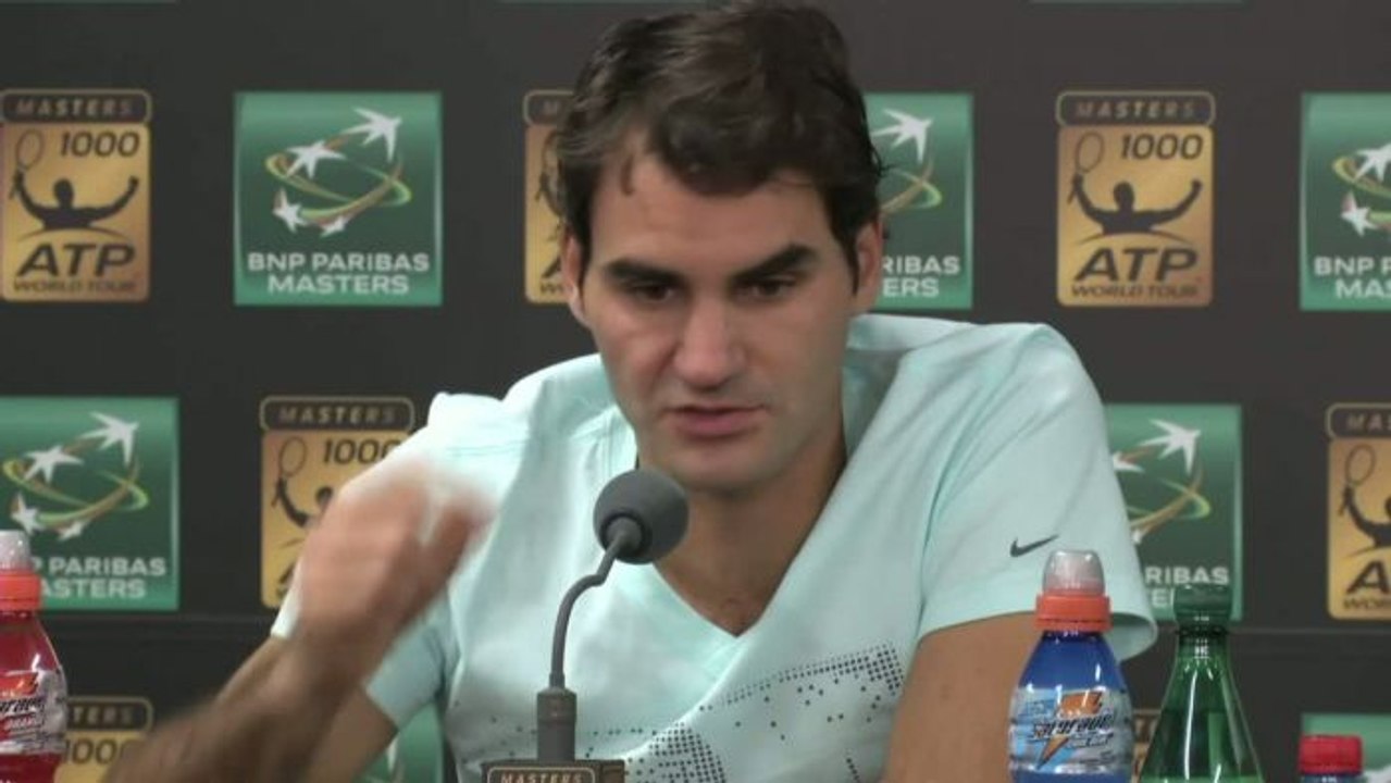 TENNIS - ATP - Bercy - Federer : «J'ai perdu confiance»