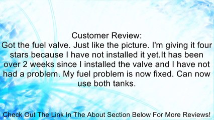 F1uz9b263b Reservoir Assembly - Fuel Selector Valve Oem Ford Review