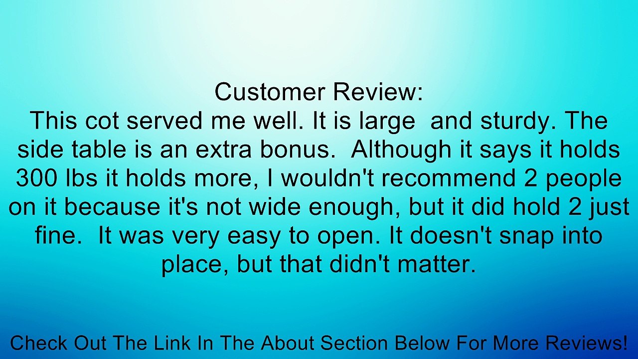 Coleman Packaway Twin Cot Review