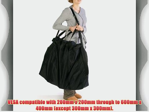 Aluminum Portable TV Stand for up to 60 inch Monitors - Silver