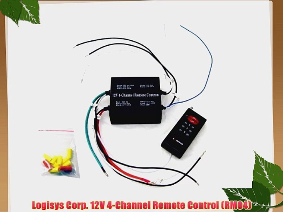 Logisys Corp. 12V 4-Channel Remote Control (RM04)