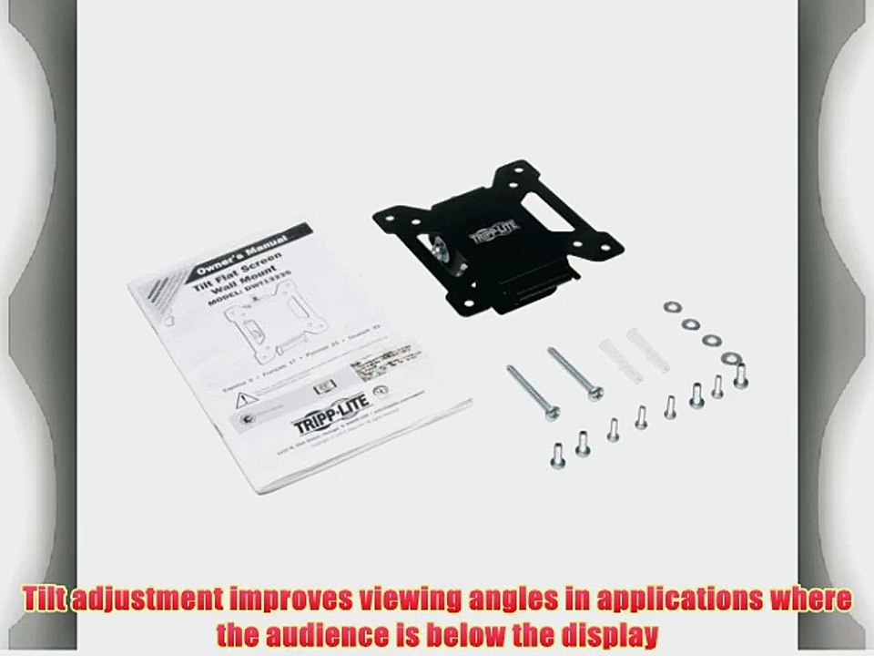 TRIPP LITE DWT1327S Display TV LCD Wall Mount Tilt for 13-27 Inch Flat Screen