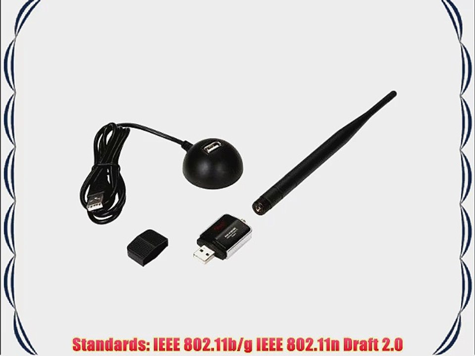 Rosewill USB 2.0 External 5dBi Antenna Wireless Adapter (RNX-N180UBE)