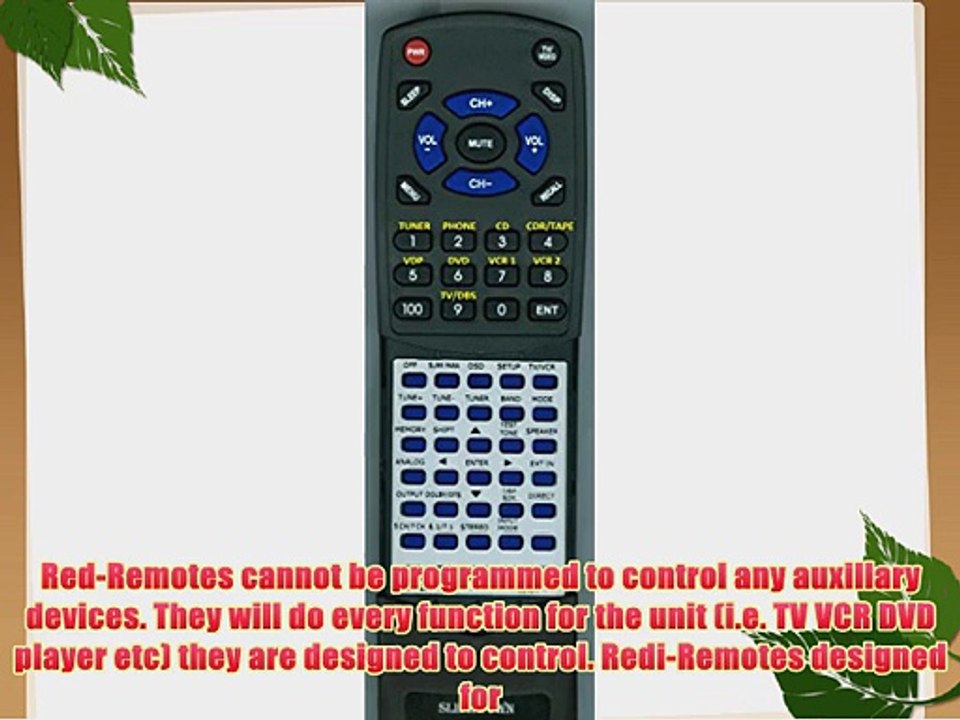 DENON Replacement Remote Control for AVR87 RC883 AVR87BKEU AVR1800 DENON AVR3802