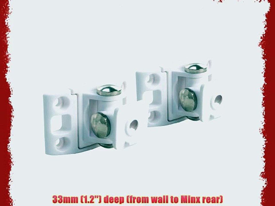 Cambridge Audio Minx Pivoting Wall Mounts White (Pair)