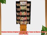 Venture Horizon Original CD DVD Media Tower in Cherry / Black Finish - Black