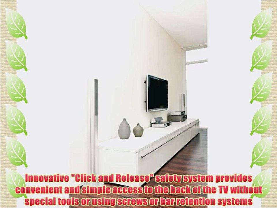 Stanley TV Wall Mount - Slim Design Fixed Mount for Medium/Large Flat Panel Television (TMS-100S)