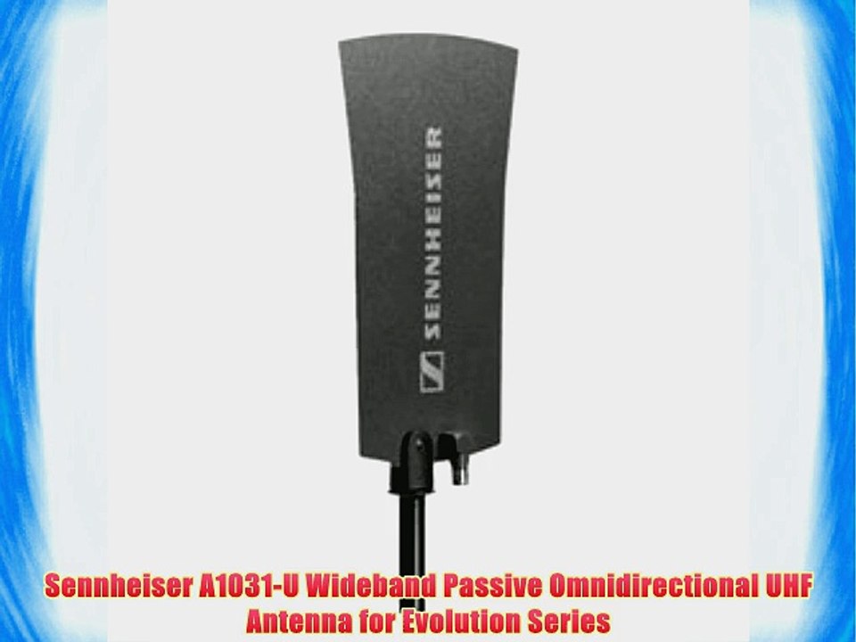 Sennheiser A1031U Wideband Passive Omnidirectional UHF Antenna for