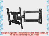 Monoprice Adjustable Tilting/Swiveling Wall Mount Bracket for LCD LED Plasma (Max 125Lbs 32~46inch)