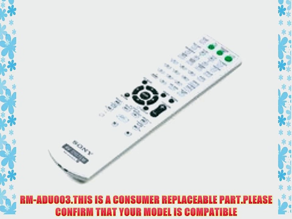 SONY 1-479-641-11 REMOTE CONTROL RM-ADU003 OEM ORIGINAL PART 147964111