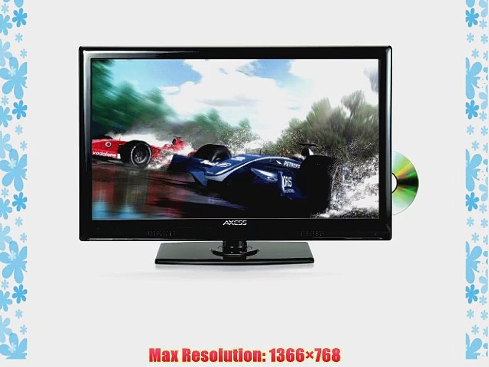 Axess 19-Inch LED Full HDTV Includes AC/DC TV DVD Player HDMI/SD/USB Inputs TVD1801-19