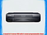 Sylvania 6260VE 4-Head Hi-Fi VCR Black