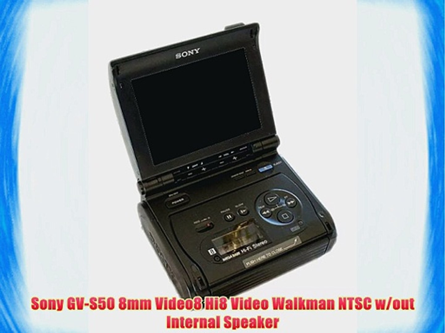 Sony GV-S50 8mm Video8 Hi8 Video Walkman NTSC w/out Internal Speaker - video  Dailymotion