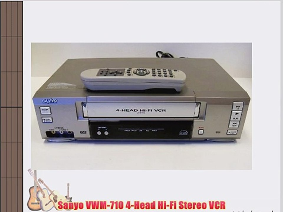 Sanyo VWM-710 4-Head Hi-Fi Stereo VCR
