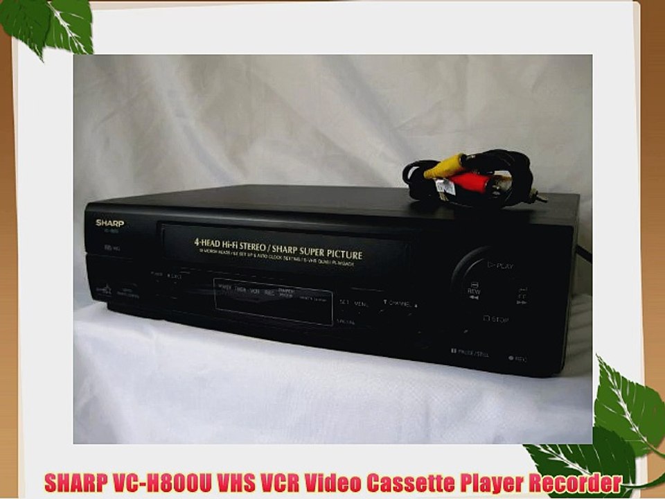 SHARP VC-H800U VHS VCR Video Cassette Player Recorder