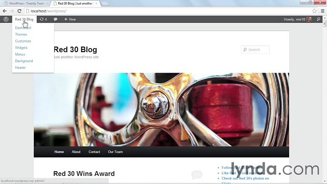 WordPress 3 Building Child Themes lecture 5 theme install