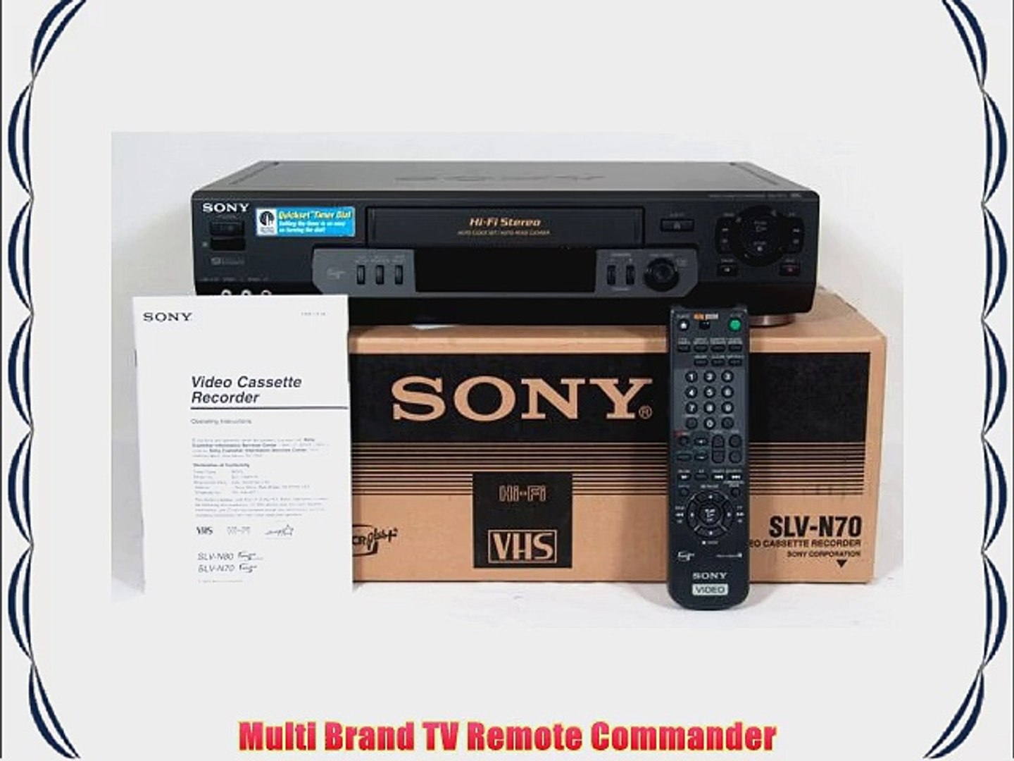 Sony VHS VCR Model SLV-N70 - video Dailymotion