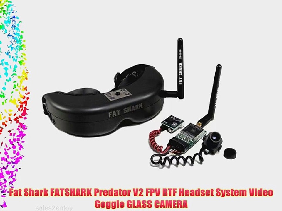 Fat Shark FATSHARK Predator V2 FPV RTF Headset System Video Goggle GLASS CAMERA