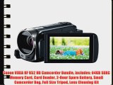 Canon VIXIA HF R52 HD Camcorder Bundle includes: 64GB SDXC Memory Card Card Reader 2-Hour Spare