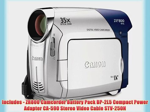 Canon ZR800 MiniDV Camcorder with 35x Optical Zoom
