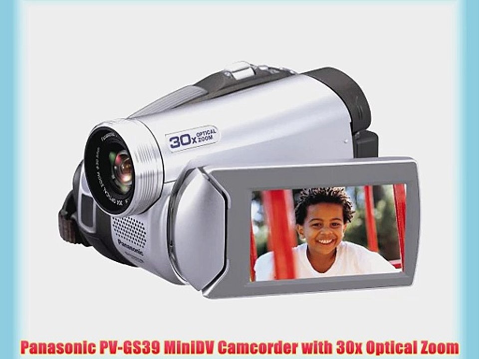 Panasonic PV-GS39 MiniDV Camcorder with 30x Optical Zoom