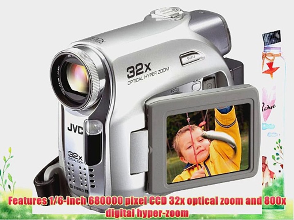 JVC GR-D370 MiniDV Camcorder w/32x Optical Zoom