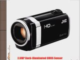 JVC HD Everio GZ-HM65BUS 40x Optical Zoom Full HD 1080P Camcorder - Black