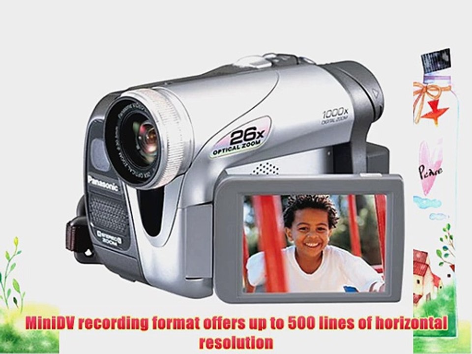 Panasonic PV-GS31 MiniDV Camcorder w/26x Optical Zoom