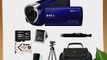 Sony HDR-CX240 HDRCX240B HDRCX240/B Full HD Handycam Camcorder (Blue)   Sony 16GB Class 10