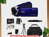 Sony HDR-CX240 HDRCX240B HDRCX240/B Full HD Handycam Camcorder (Blue)   Sony 16GB Class 10