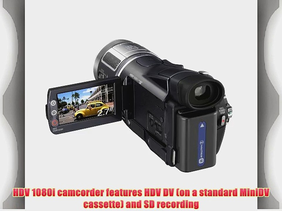 Sony HDR-HC1 2.8MP High Definition MiniDV Camcorder w/10x Optical Zoom -  video Dailymotion