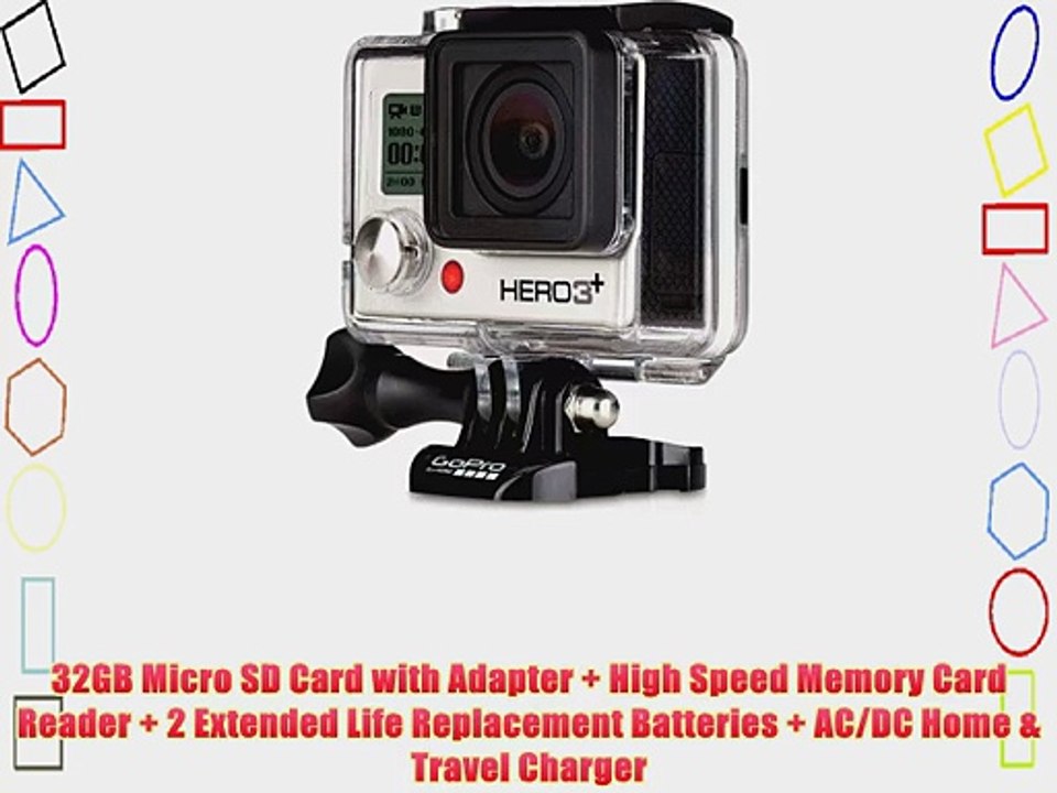 GoPro HERO3  Silver Edition Camera (CHDHN-302)   Action Pro Series All In 1 Outdoors Kit Designed