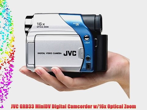 JVC GRD33 MiniDV Digital Camcorder w/16x Optical Zoom