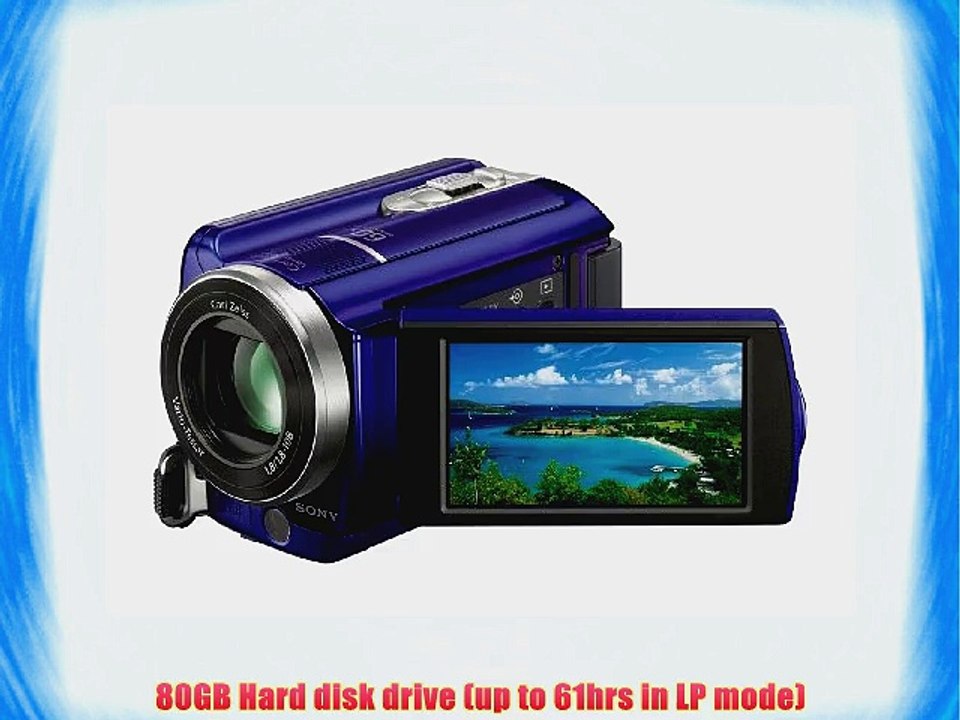 Sony DCR-SR68 80GB Hard Disk Drive Handycam Camcorder (Blue)