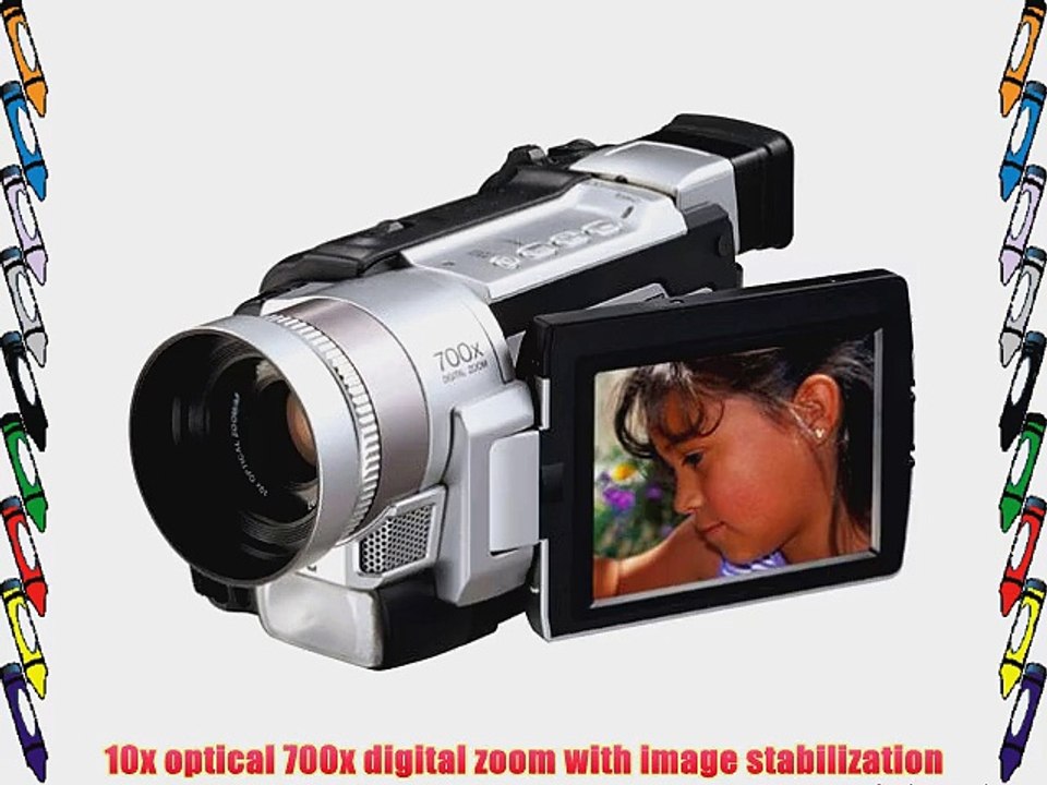 JVC GRDVL820U MiniDV Digital CyberCam Video Camera with 3.5 LCD SD Memory Card Compatibility