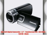 HMX-Q20 Digital Camcorder - 2.7 - Touchscreen LCD - BSI CMOS - Full HD - Black