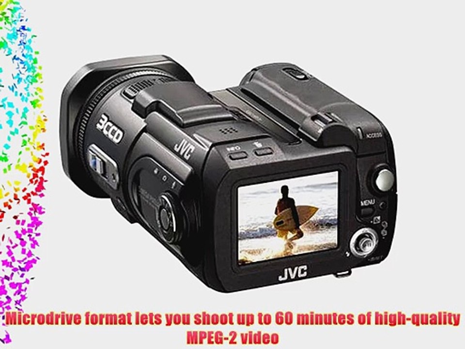 JVC Everio GZMC500 5MP 3CCD 4GB Microdrive Camcorder w/10x