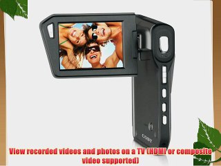 Coby CAM5005 720p HD Camcorder/Camera with 1.3MP 4x Digital Zoom and 2.7-Inch LCD Screen Black