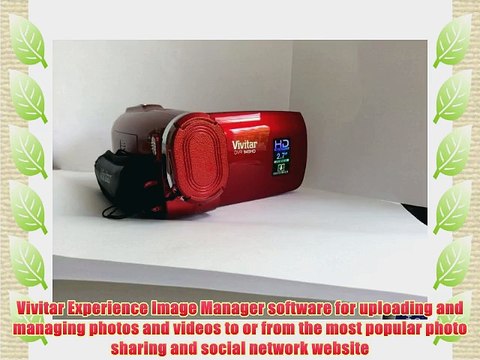 Vivitar DVR945HD 10.1 Mega Pixels Red Camcorder with 2.7 LCD Screen and HD Video Recording