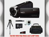 Sony HDR-CX240 HDRCX240B HDRCX240/B Full HD Handycam Camcorder (Black)   Sony 8GB Class 10