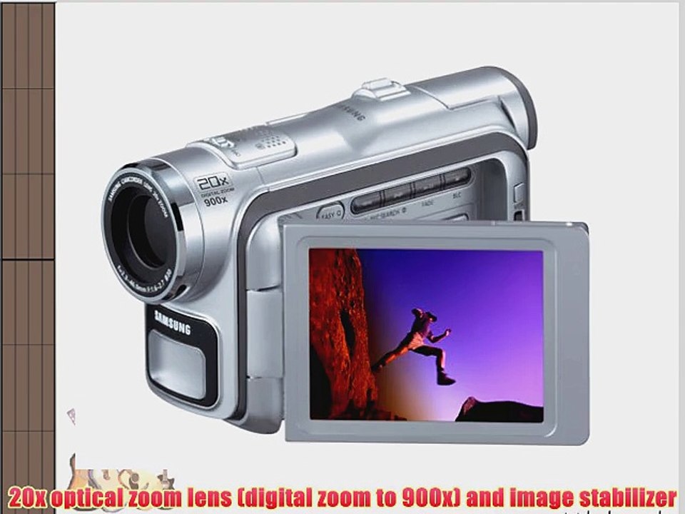 Samsung SCD107 MiniDV Camcorder w/20x Optical Zoom