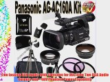Panasonic AG-AC160A AVCCAM HD Handheld Camcorder 64GB Package