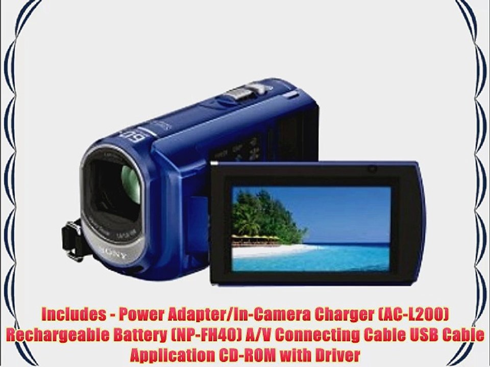 Sony DCR-SX41 Flash Camcorder w/60x Optical Zoom (Blue)