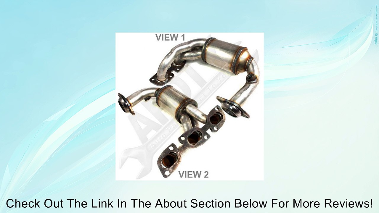 APDTY 5L8Z5G232EA Exhaust Manifold & Catalytic Converter Assembly Front / Left (Radiator Side Of Engine Compartment; Bank 2) For 2001-2008 Ford Escape 3.0L / 2001-2006 Mazda Tribute 3.0L / 2005-2008 Mercury Mariner 3.0L (Replaces YL8Z-5G232-AA, YL8Z 5G232