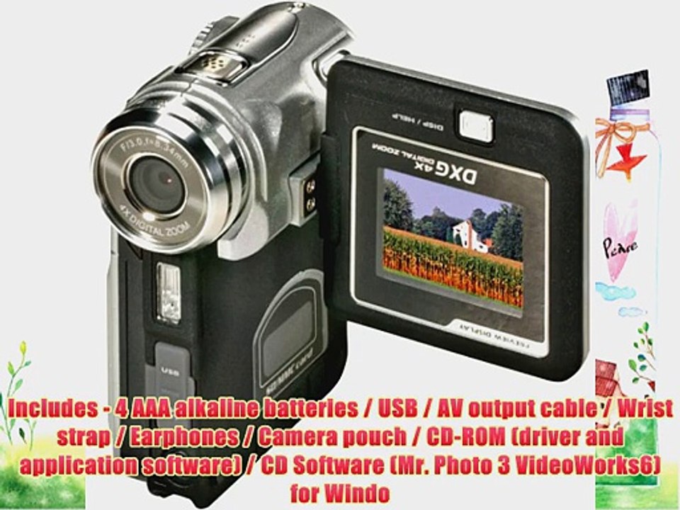 DXG-305V Dig Cam 3.0 MP 4X 1.5 Tft LCD MP3 Video/sound Silver