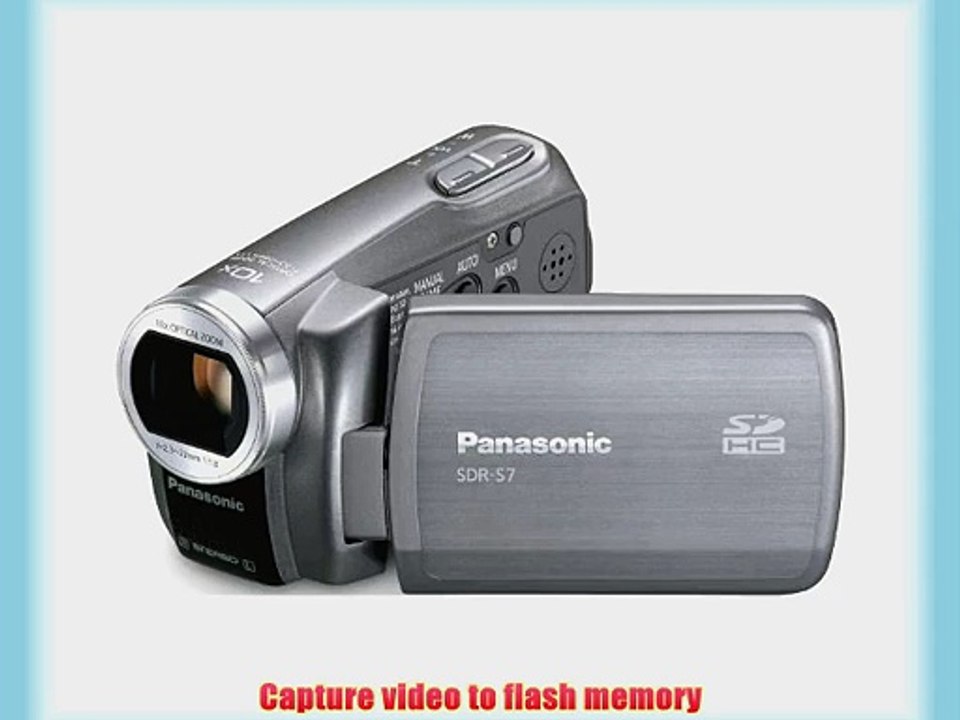 Panasonic SDR-S7 Flash Memory Camcorder with 10x Optical Zoom (Silver)